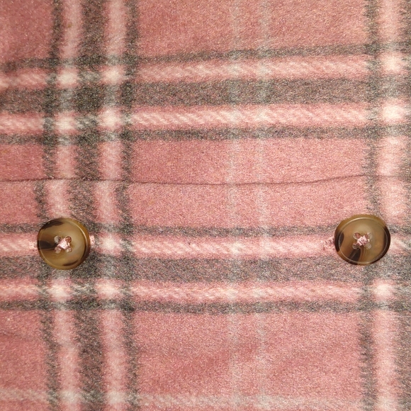 SHE + SKY Baby Pink Plaid Soft Fleece Lightweight Shacket - Picture 12 of 16